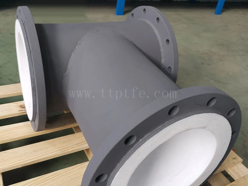 PTFE Lined Steel Reducing Tee